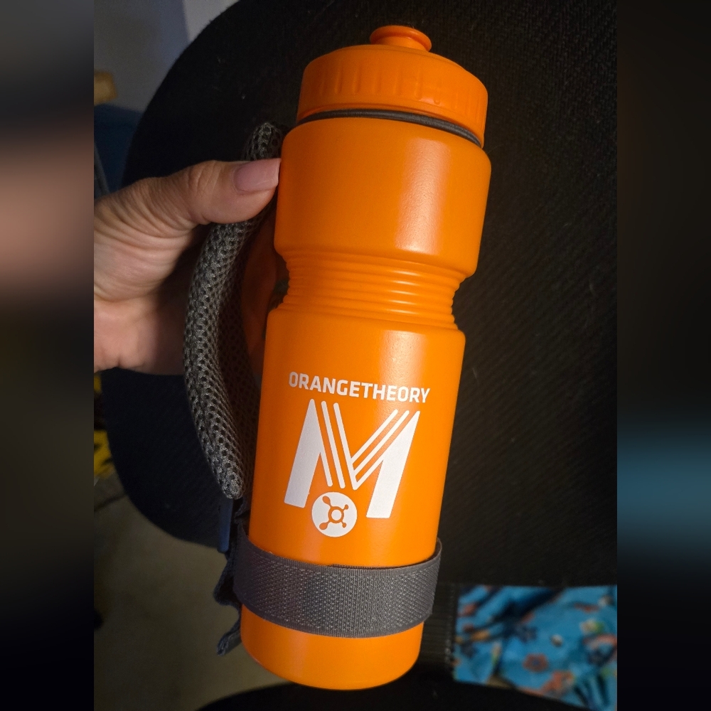 Orangetheory Marathon 2024 Orange Bottle with Black Strap